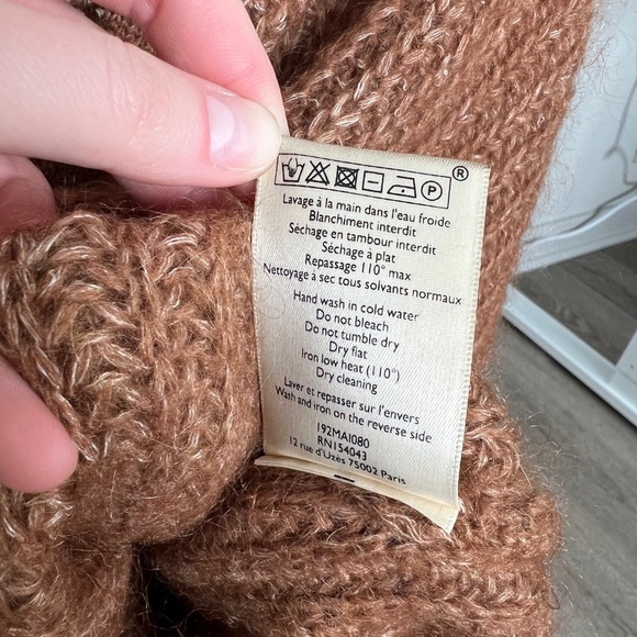 Sezane Achilles Mohair Merino Blend Oversized Cardigan - Picture 7 of 9